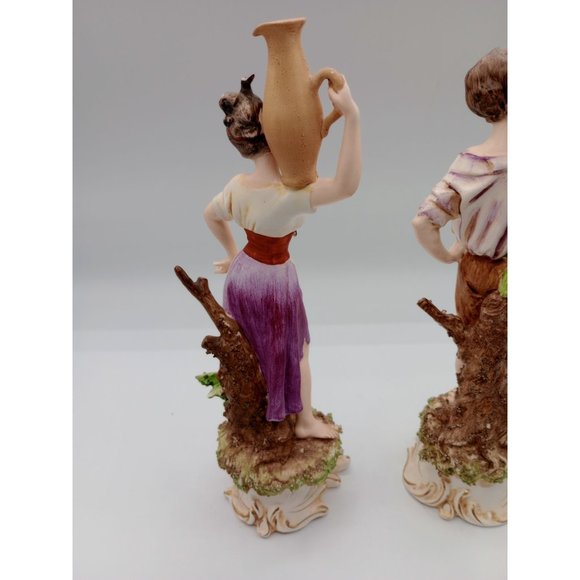 Vintage Rare Capodimonte Giuseppe Cappe Woman with Jug Man With Grapes - Picture 9 of 9